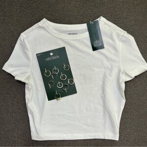 SALE 3️⃣ for $8! 🛍️ New Wild Fable White Crop Top